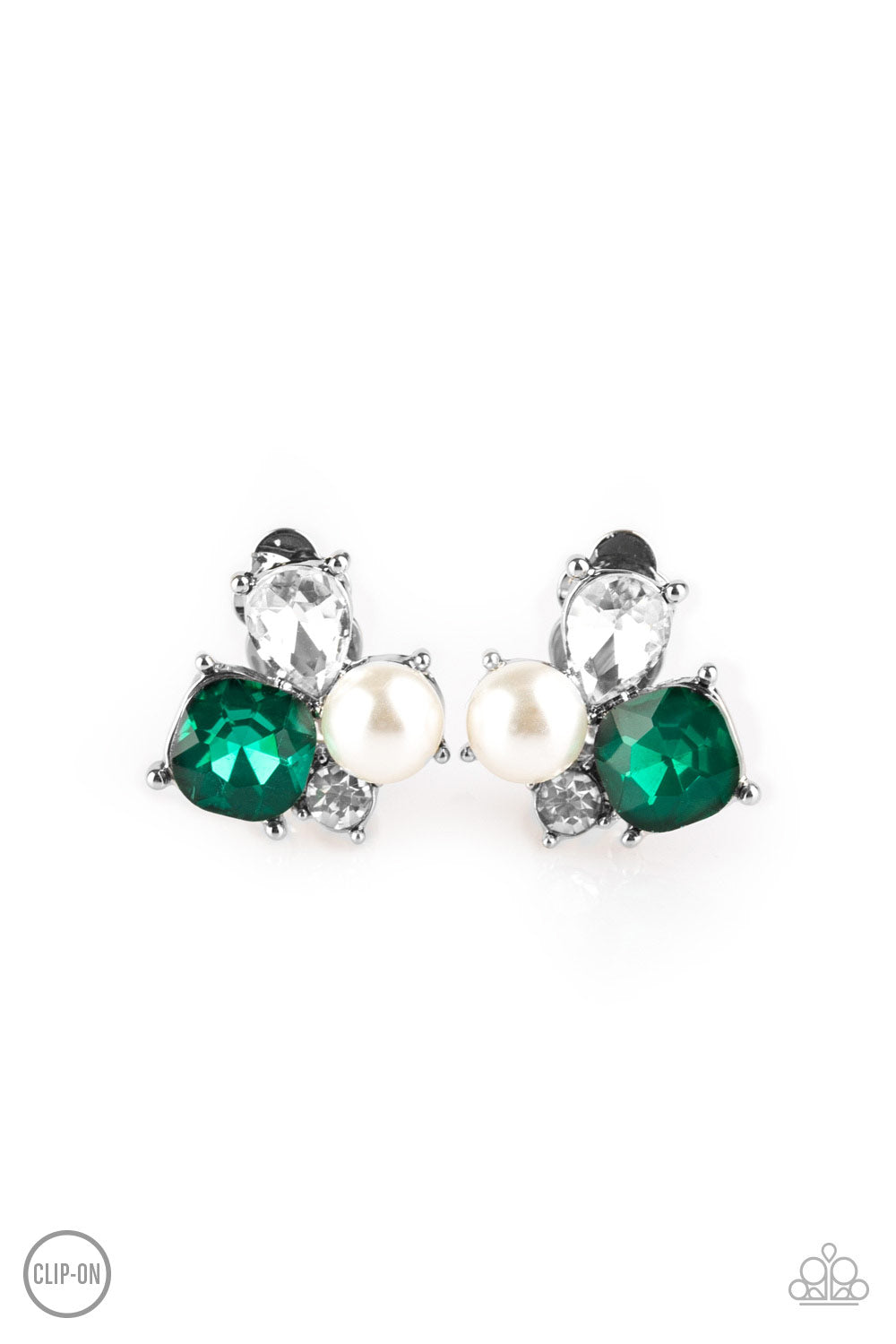 Highly High-Class - Green - Paparazzi Earrings