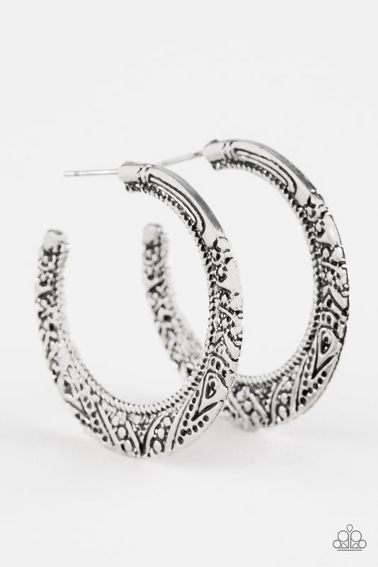 Rumba Rendezvous - Silver - Paparazzi Earrings