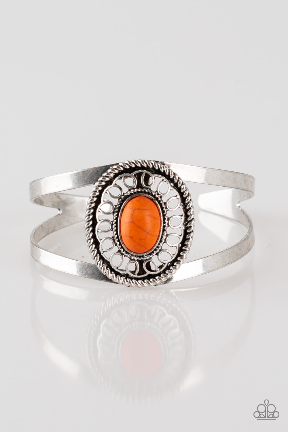 Deep In The Tumbleweeds - Orange - Paparazzi Bracelet