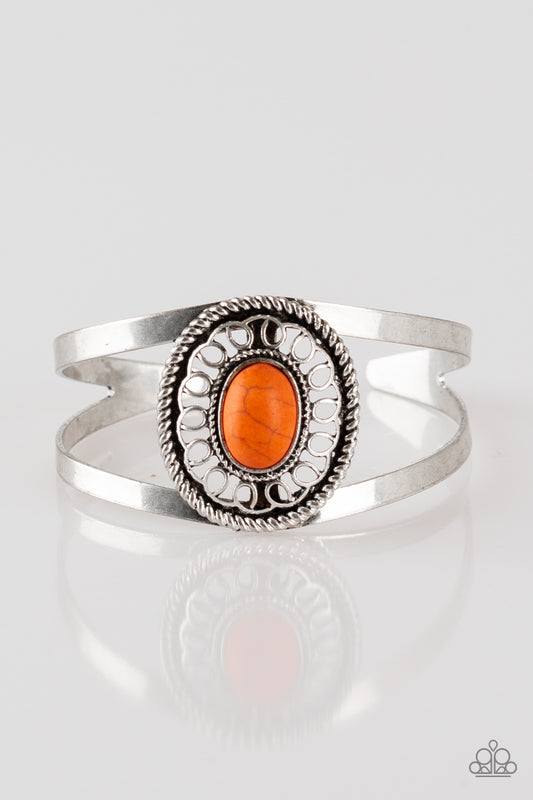 Deep In The Tumbleweeds - Orange - Paparazzi Bracelet