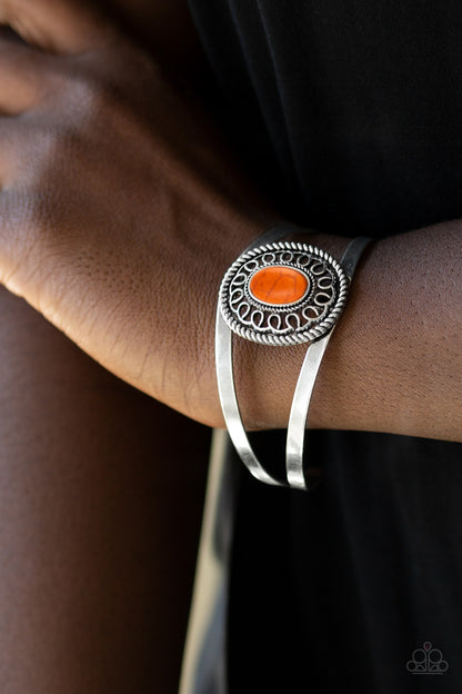 Deep In The Tumbleweeds - Orange - Paparazzi Bracelet