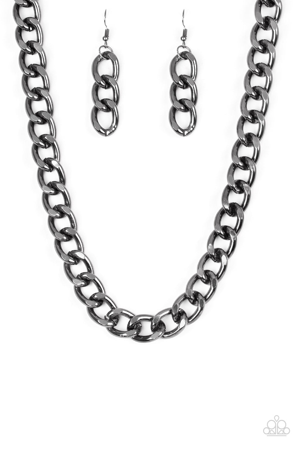 Heavyweight Champion - Black - Paparazzi Necklace
