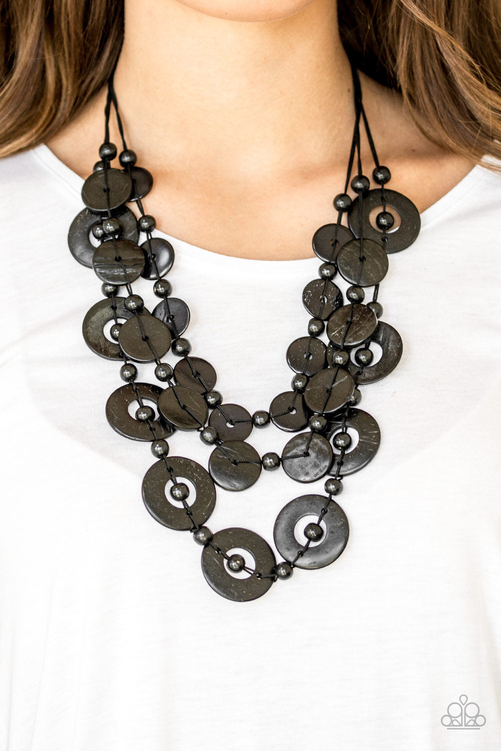 Catalina Coastin - Black - Paparazzi Necklace