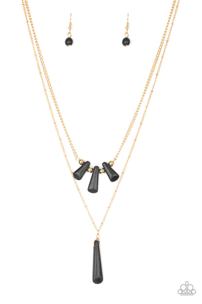 Basic Groundwork - Black - Paparazzi Necklace