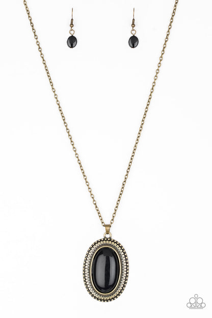 Practical Prairie - Brass - Paparazzi Necklace