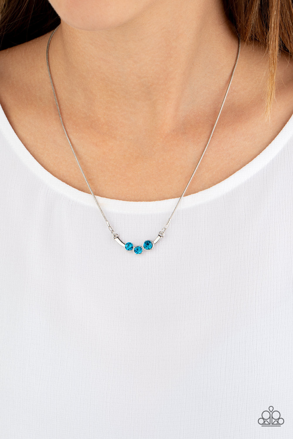 Sparkling Stargazer - Blue Necklace