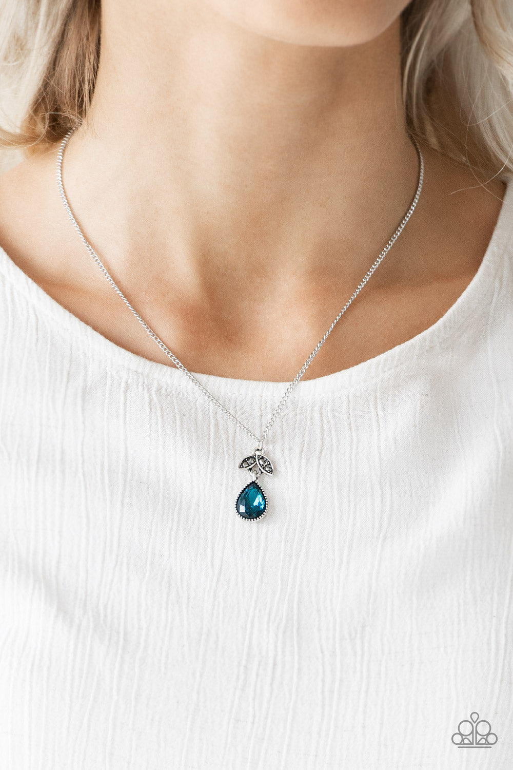 Nice To Meet You - Blue - Paparazzi Necklace