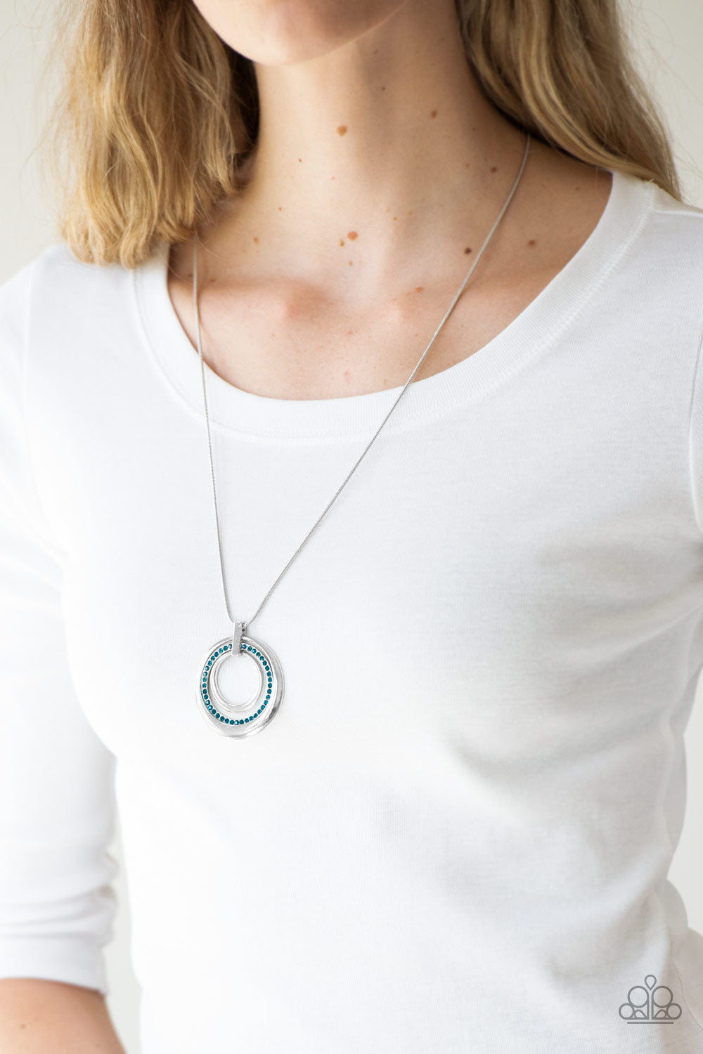 Gather Around Gorgeous - Blue - Paparazzi Necklace