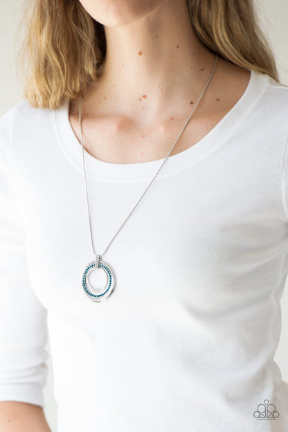 Gather Around Gorgeous - Blue - Paparazzi Necklace