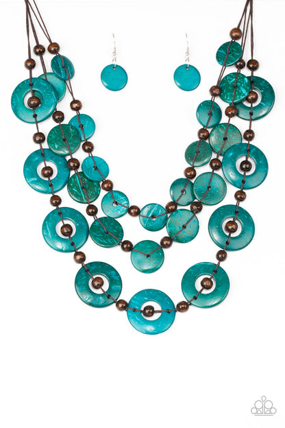 Catalina Coastin Blue - Paparazzi Necklace