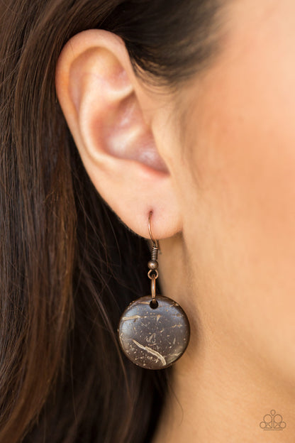 Grand Turks Getaway - Copper Wood Necklace