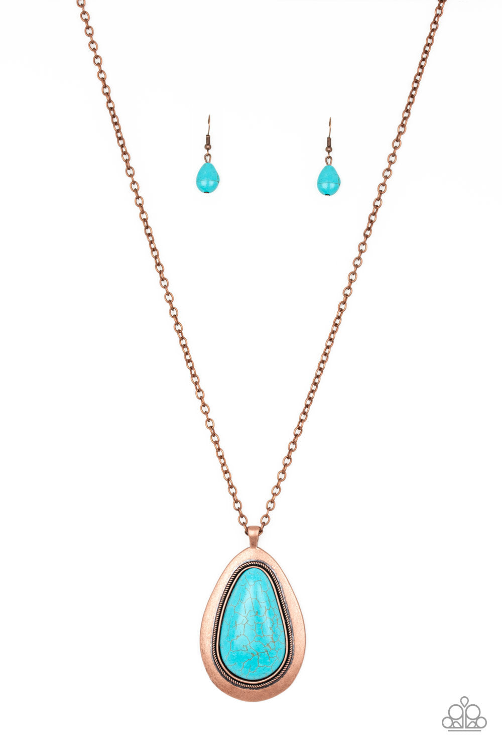 Badland To The Bone - Copper - Paparazzi Necklace
