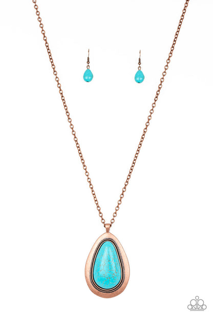 Badland To The Bone - Copper - Paparazzi Necklace
