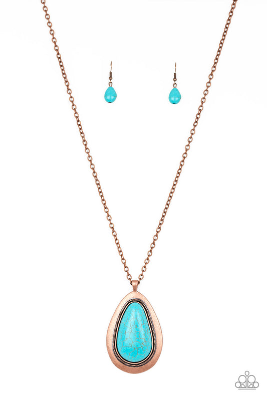 Badland To The Bone - Copper - Paparazzi Necklace