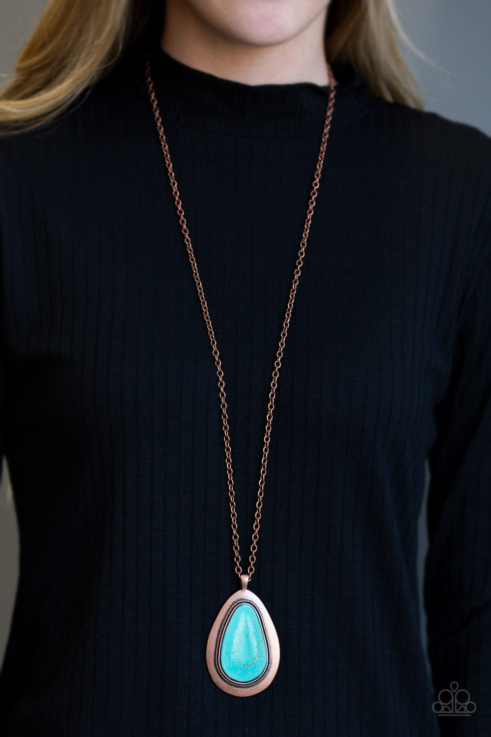 Badland To The Bone - Copper - Paparazzi Necklace