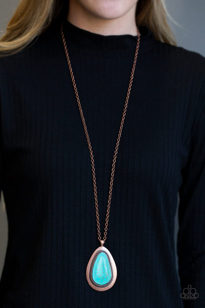 Badland To The Bone - Copper - Paparazzi Necklace
