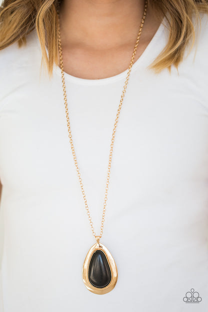BADLAND To The Bone - Gold - Paparazzi Necklace