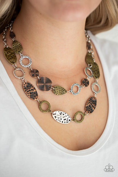 Trippin On Texture - Multi - Paparazzi Necklace