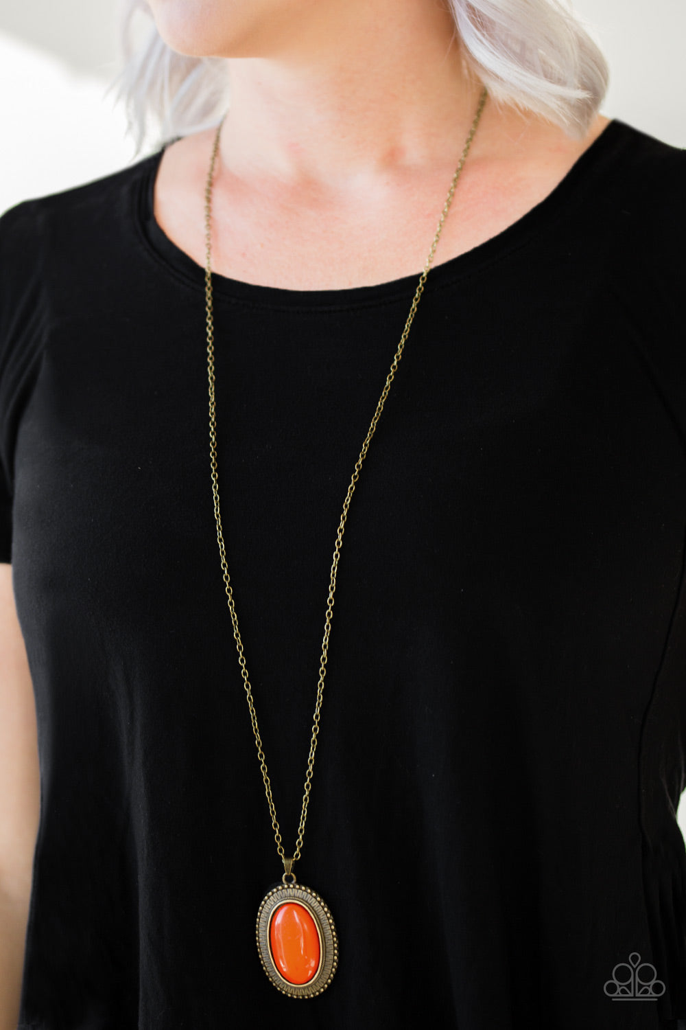 Practical Prairie - Orange - Paparazzi Necklace