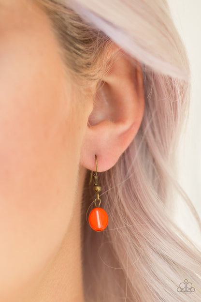 Practical Prairie - Orange - Paparazzi Necklace