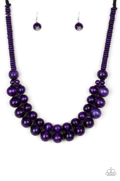 Caribbean Cover Girl - Purple - Paparazzi Necklace