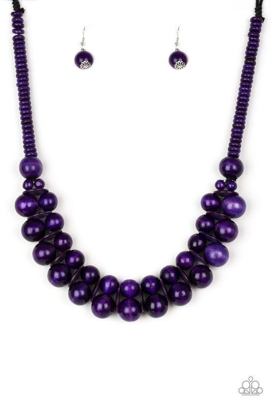Caribbean Cover Girl - Purple - Paparazzi Necklace