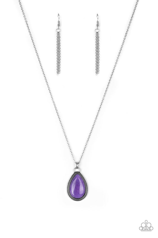 On The Home Frontier - Purple Necklace