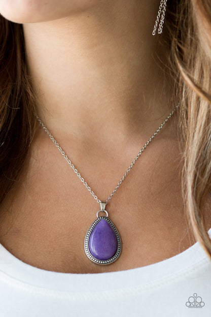 On The Home Frontier - Purple Necklace