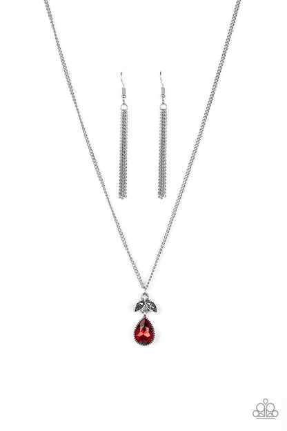 Nice To Meet You - Red - Paparazzi Necklace