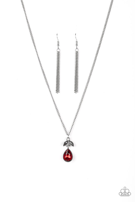 Nice To Meet You - Red - Paparazzi Necklace