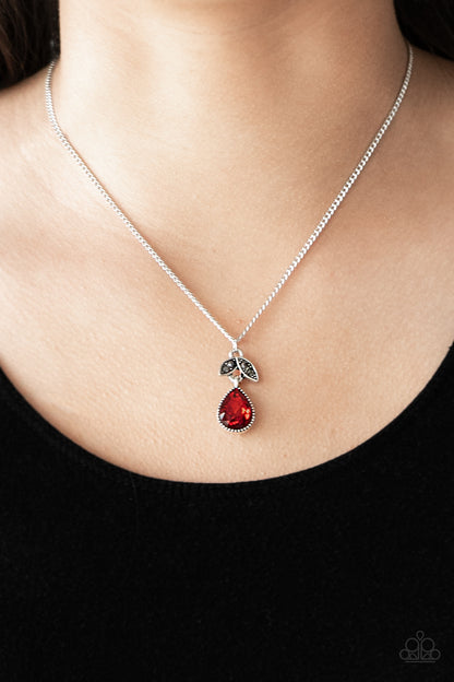 Nice To Meet You - Red - Paparazzi Necklace