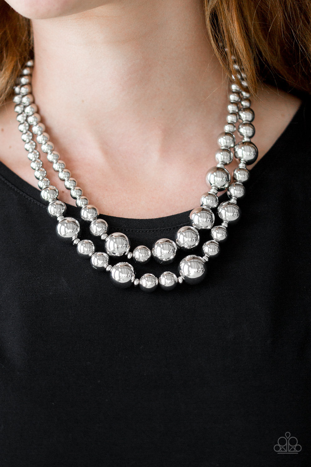 I Double Dare You - Silver - Paparazzi Necklace