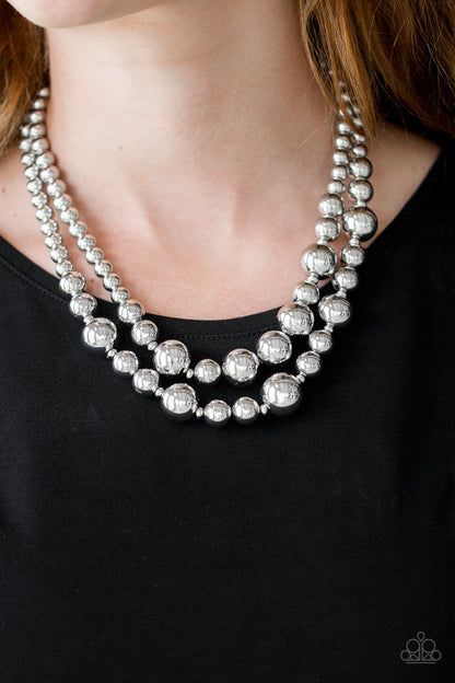 I Double Dare You - Silver - Paparazzi Necklace