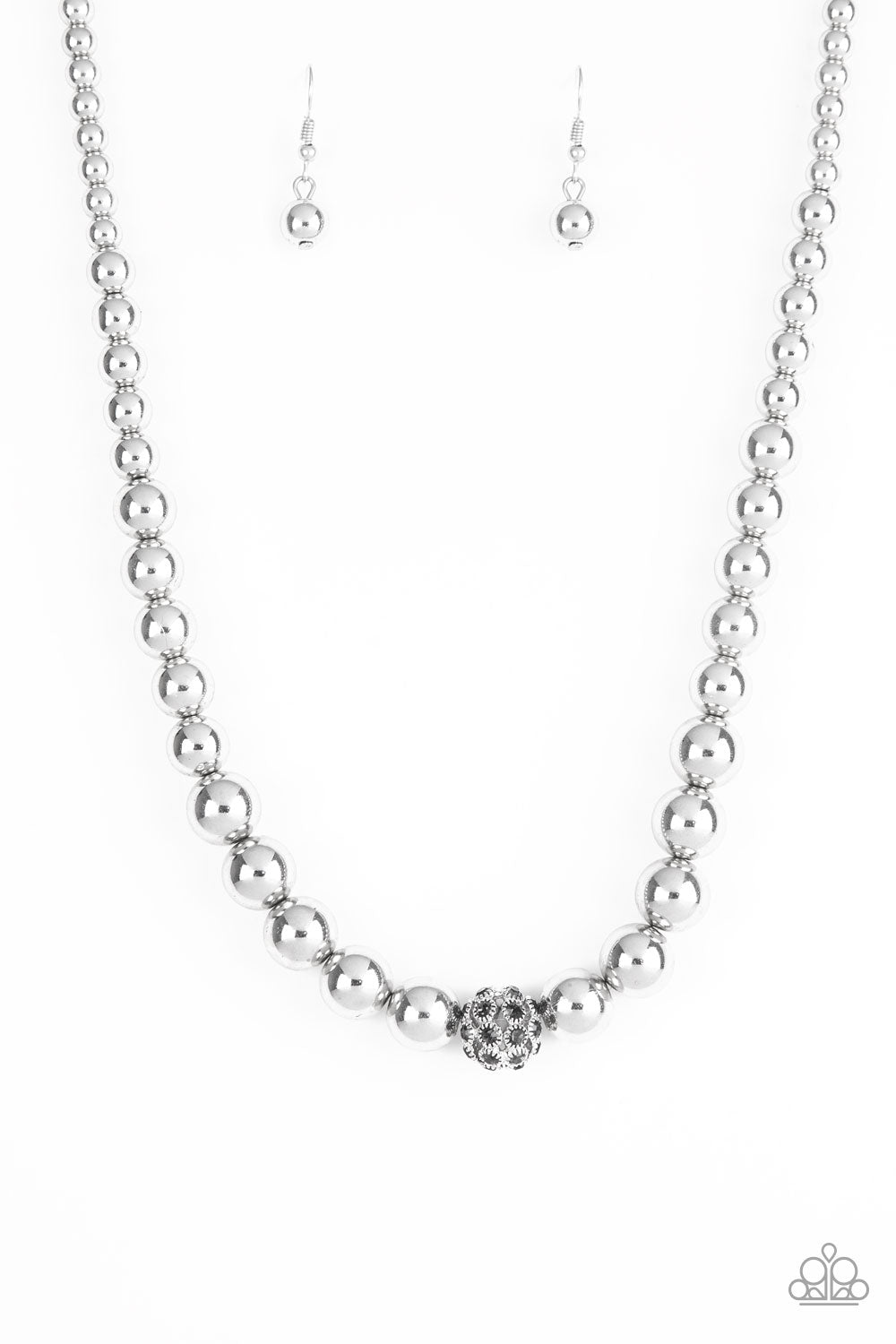High-Stakes Fame - Silver - Paparazzi Necklace