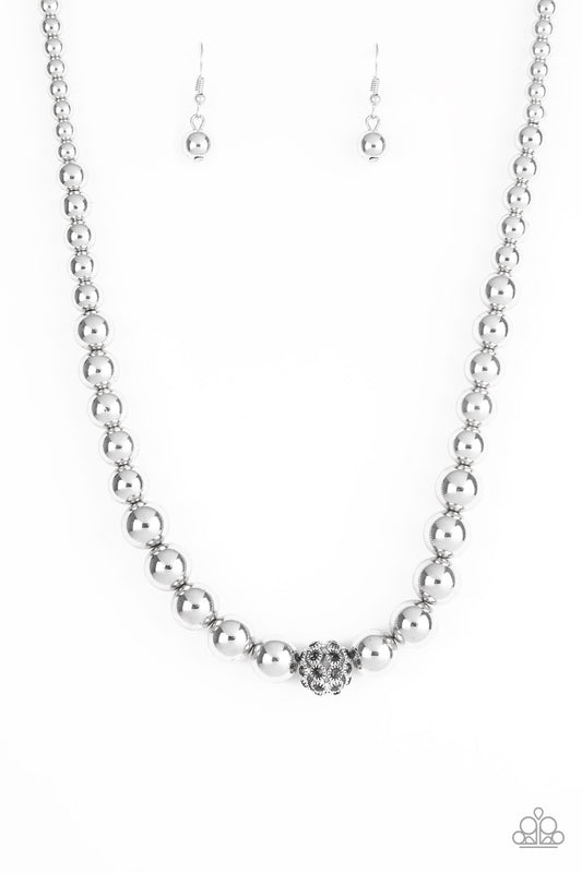 High-Stakes Fame - Silver - Paparazzi Necklace