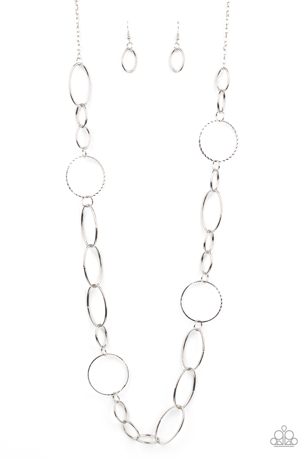 Perfect MISMATCH - Silver - Paparazzi Necklace