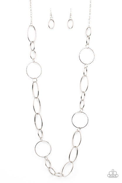 Perfect MISMATCH - Silver - Paparazzi Necklace