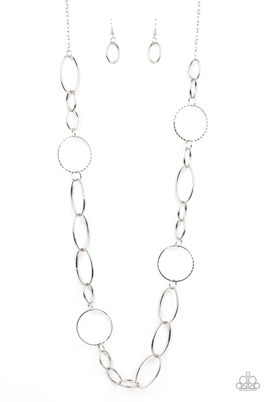 Perfect MISMATCH - Silver - Paparazzi Necklace