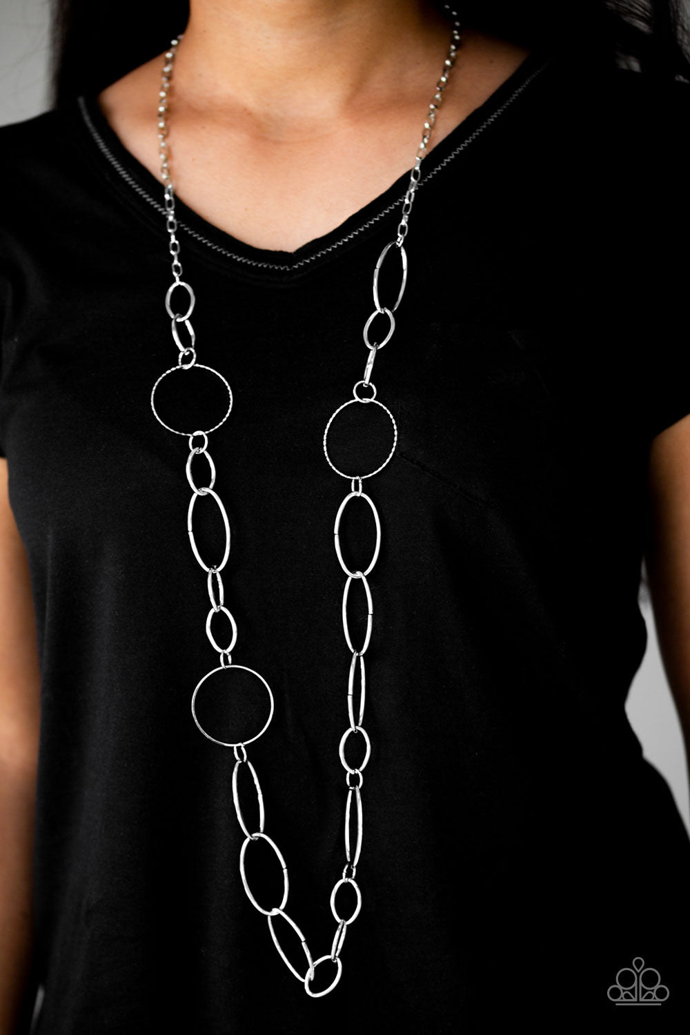 Perfect MISMATCH - Silver - Paparazzi Necklace