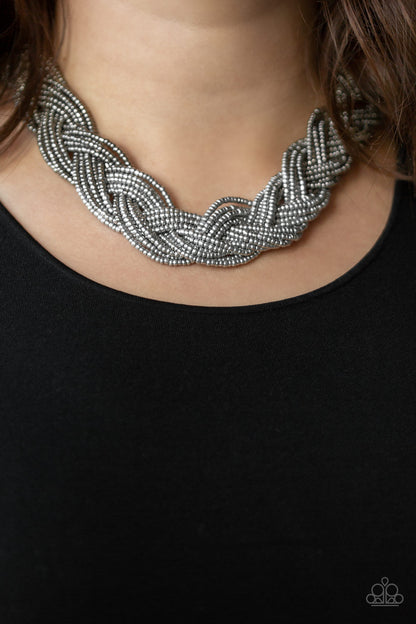 Brazilian Brilliance - Silver - Paparazzi Necklace