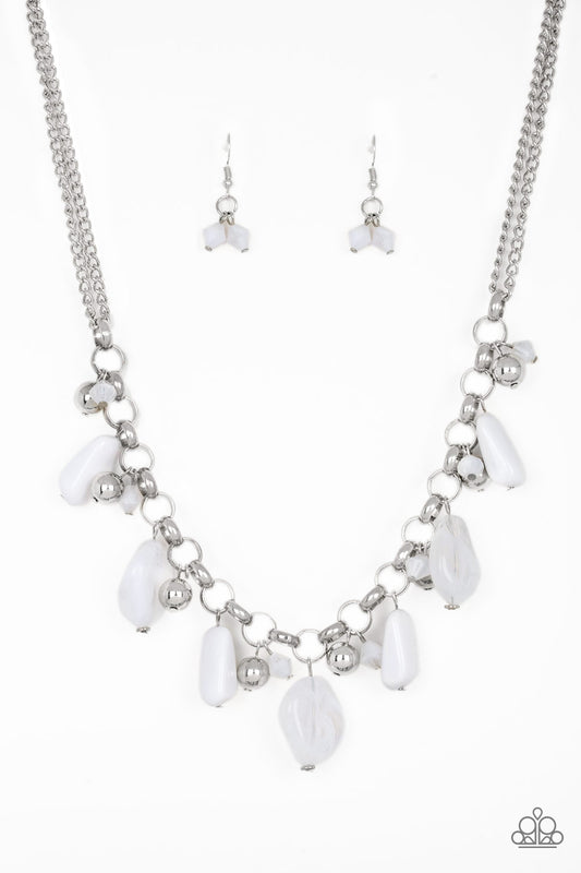 Grand Canyon Grotto - White - Paparazzi Necklace