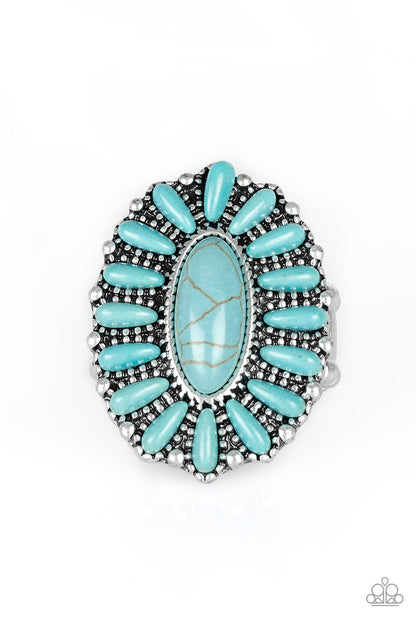 Cactus Cabana - Blue - Paparazzi Ring