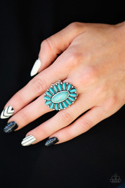 Cactus Cabana - Blue - Paparazzi Ring
