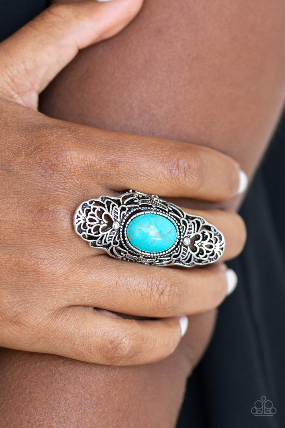 Ego Trippin - Blue - Paparazzi Ring