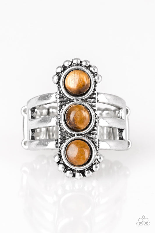 Rio Trio - Brown - Paparazzi Ring