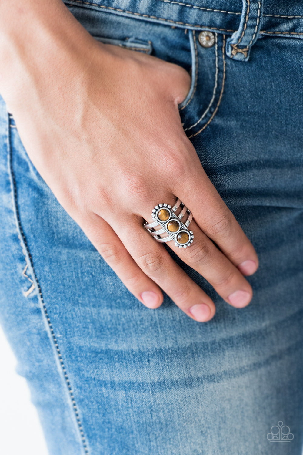 Rio Trio - Brown - Paparazzi Ring