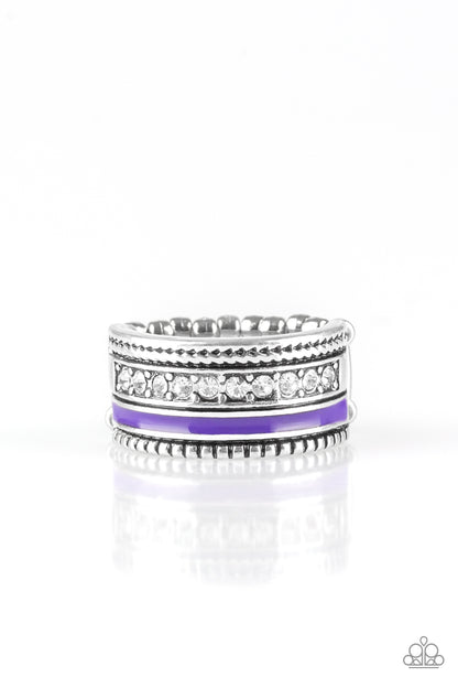 Rich Rogue - Purple - Paparazzi Ring