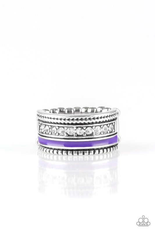 Rich Rogue - Purple - Paparazzi Ring