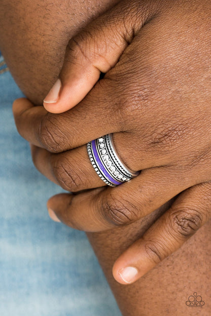 Rich Rogue - Purple - Paparazzi Ring