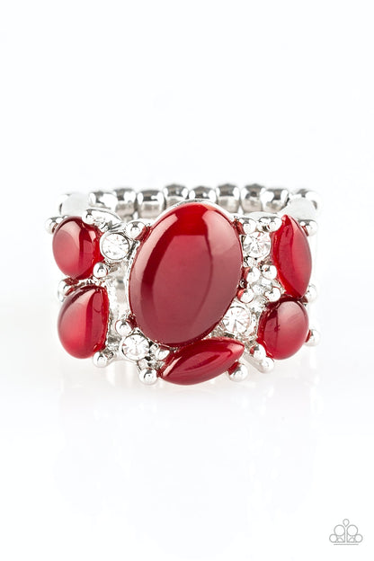 Modern Moonwalk - Red - Paparazzi Ring